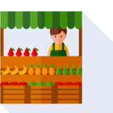 der Obststand - fruit shop