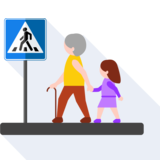 el cruce peatonal - pedestrian crossing