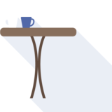 la mesa de café - coffee table