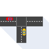 l'intersection en T - T-junction