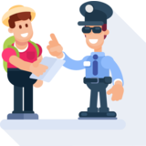 l'ufficiale di polizia - der Polizeioffizier