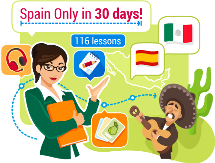 ¡Español solo en 30 días!